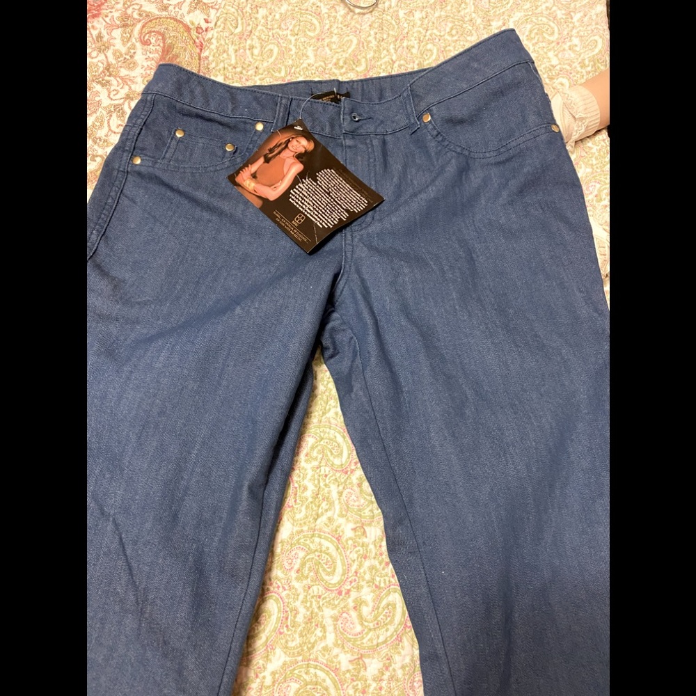 IMAN Straight leg denim jeans NWT Medium Tall